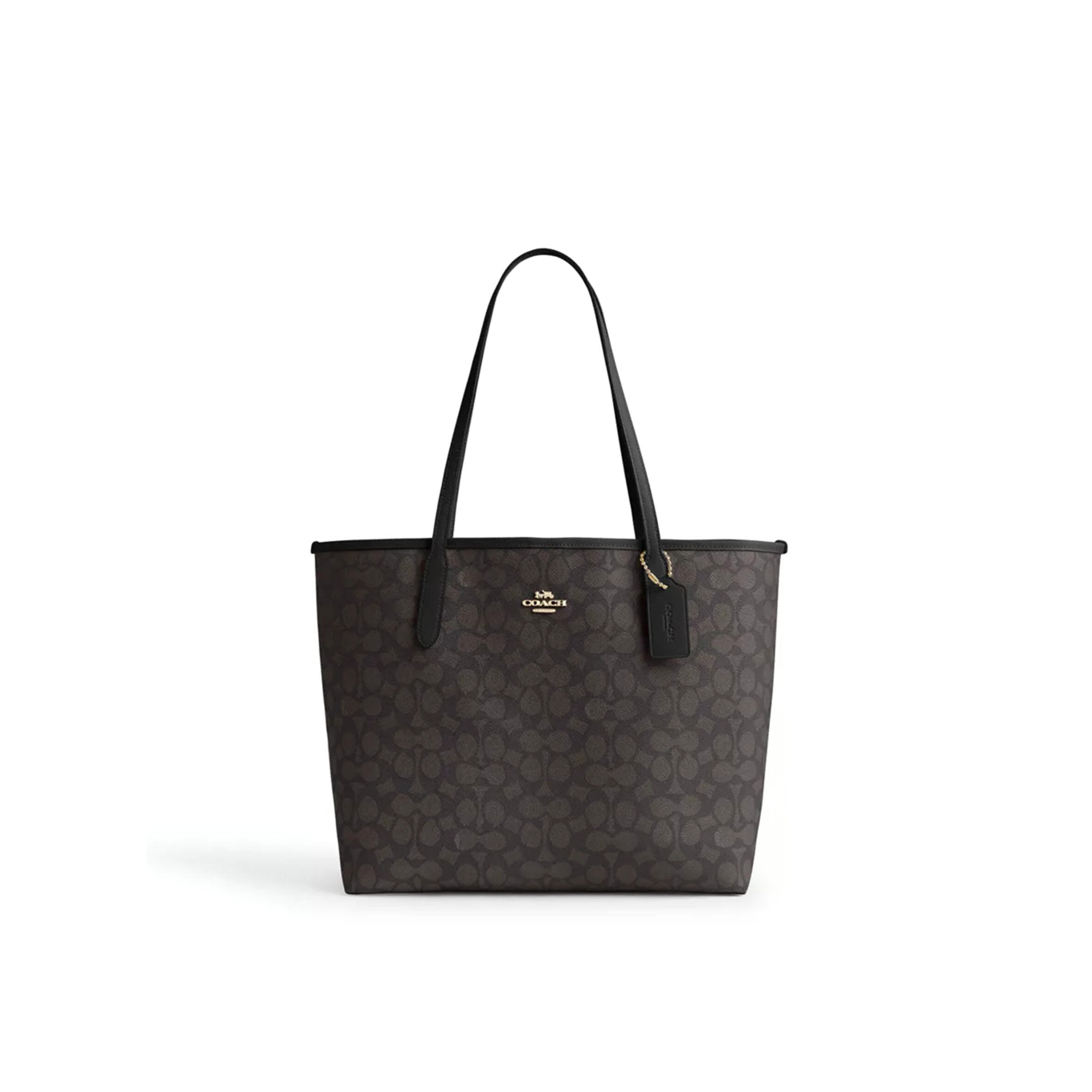 C0a*h city tote bag in signature canvas cv976 (34*29*11cm)